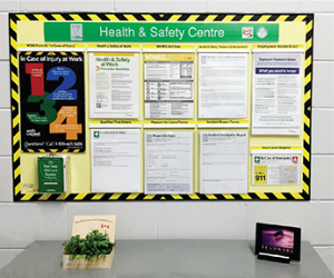 Health and Safety Boards | Custom Designed Display Systems